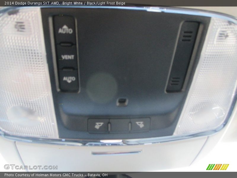 Bright White / Black/Light Frost Beige 2014 Dodge Durango SXT AWD