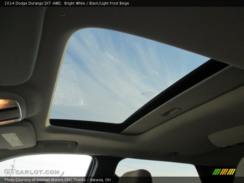 Bright White / Black/Light Frost Beige 2014 Dodge Durango SXT AWD