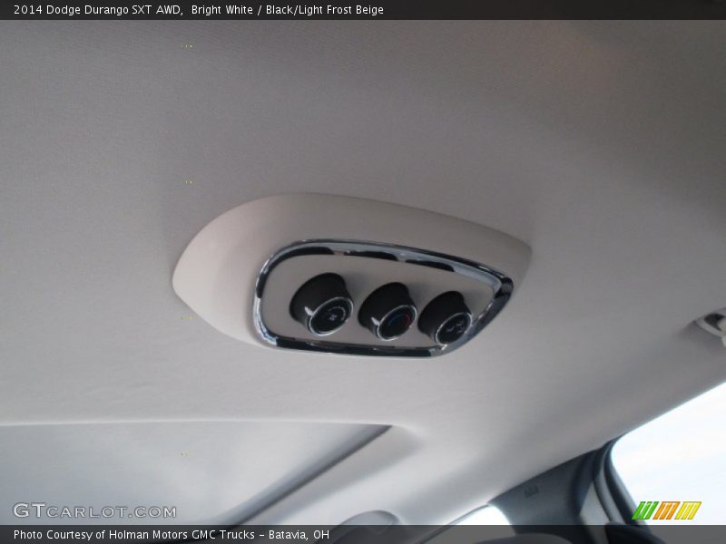 Bright White / Black/Light Frost Beige 2014 Dodge Durango SXT AWD