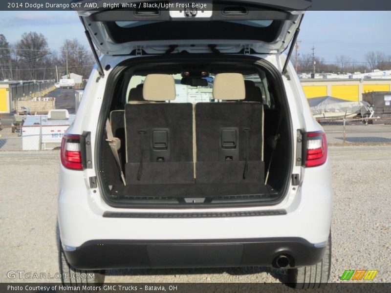 Bright White / Black/Light Frost Beige 2014 Dodge Durango SXT AWD