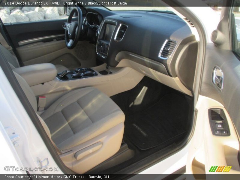 Bright White / Black/Light Frost Beige 2014 Dodge Durango SXT AWD