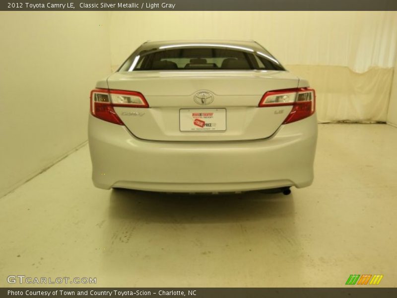 Classic Silver Metallic / Light Gray 2012 Toyota Camry LE