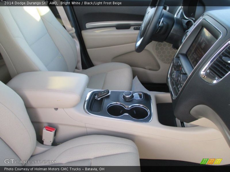Bright White / Black/Light Frost Beige 2014 Dodge Durango SXT AWD