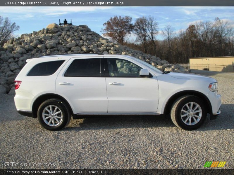 Bright White / Black/Light Frost Beige 2014 Dodge Durango SXT AWD