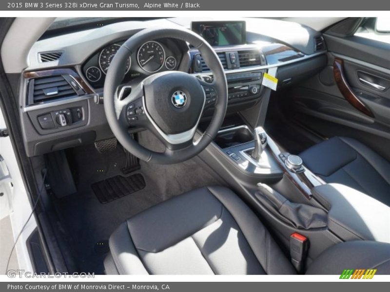 Alpine White / Black 2015 BMW 3 Series 328i xDrive Gran Turismo