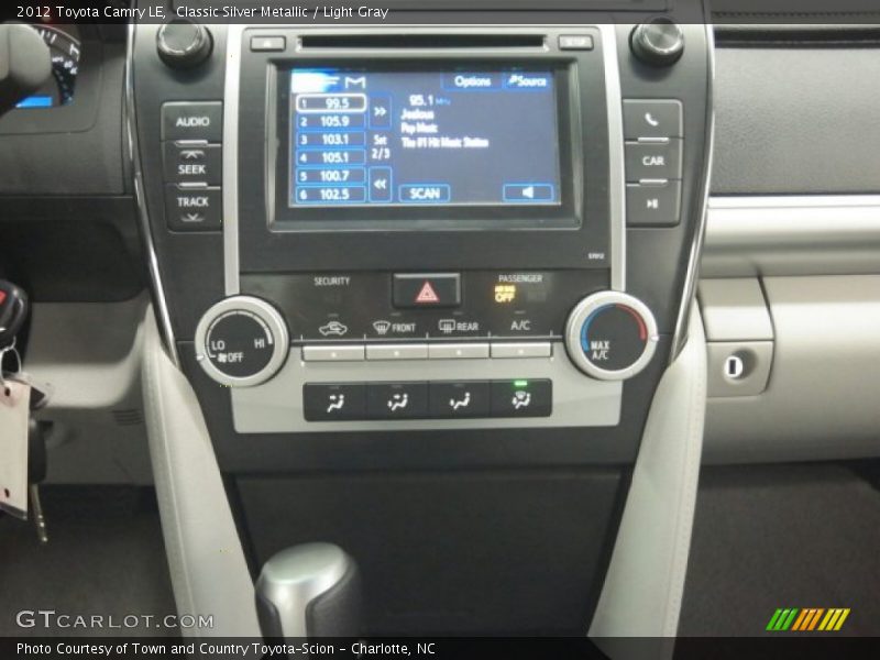 Classic Silver Metallic / Light Gray 2012 Toyota Camry LE