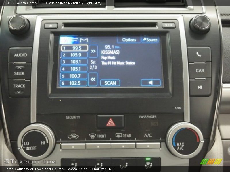 Classic Silver Metallic / Light Gray 2012 Toyota Camry LE