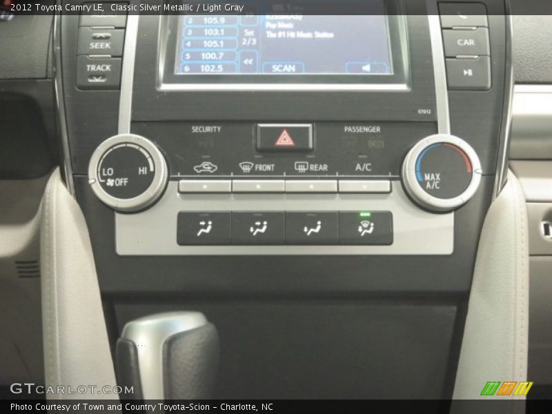 Classic Silver Metallic / Light Gray 2012 Toyota Camry LE
