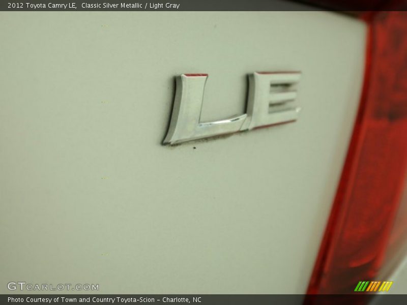 Classic Silver Metallic / Light Gray 2012 Toyota Camry LE