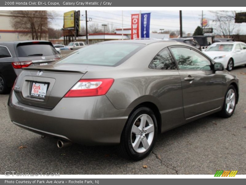 Galaxy Gray Metallic / Gray 2008 Honda Civic EX-L Coupe