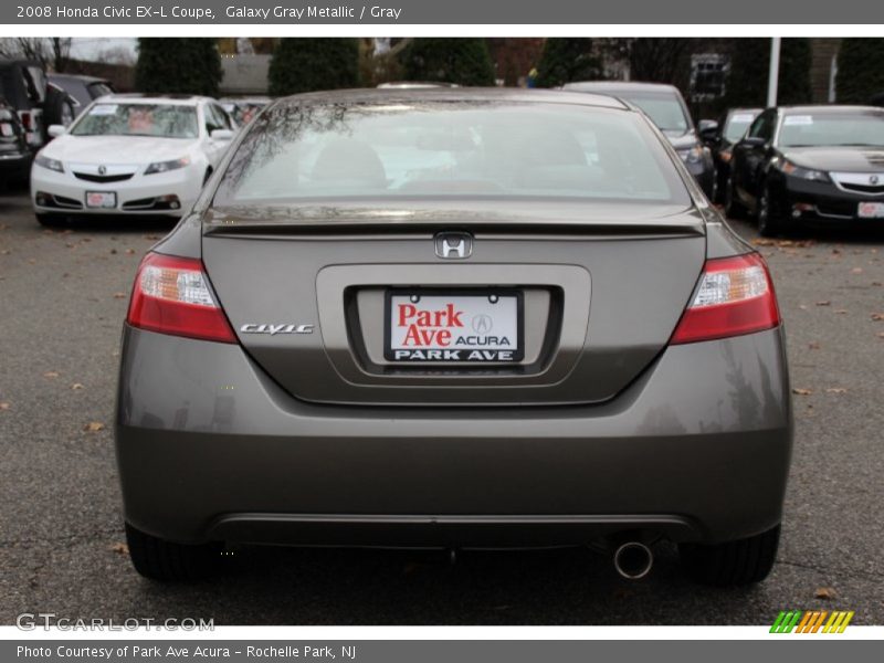 Galaxy Gray Metallic / Gray 2008 Honda Civic EX-L Coupe