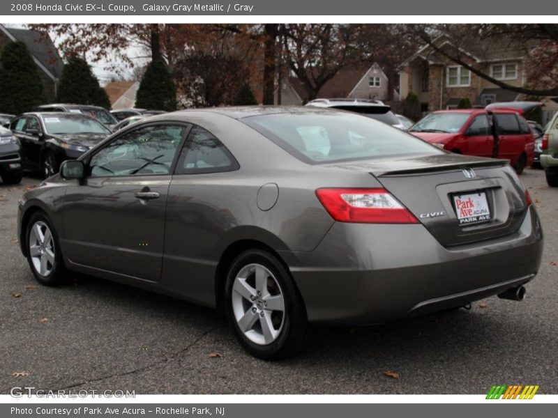 Galaxy Gray Metallic / Gray 2008 Honda Civic EX-L Coupe