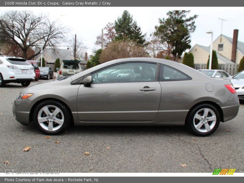 Galaxy Gray Metallic / Gray 2008 Honda Civic EX-L Coupe