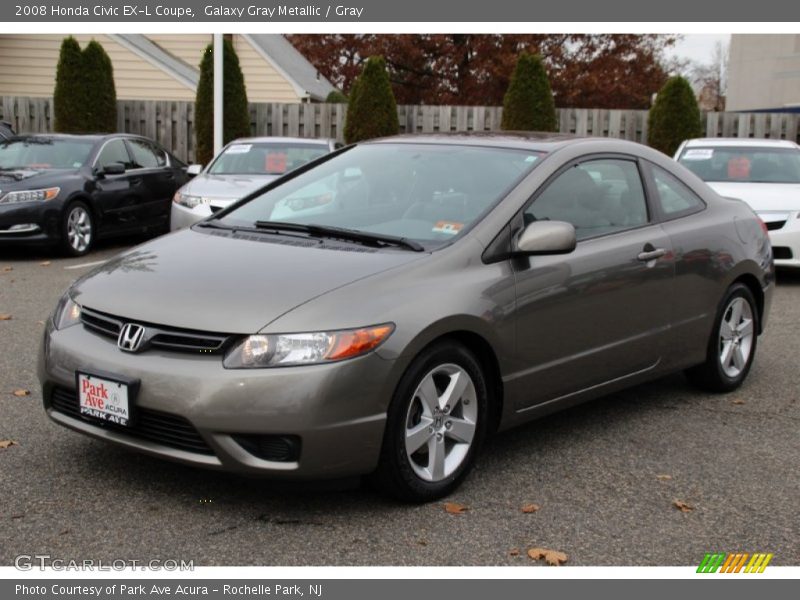 Galaxy Gray Metallic / Gray 2008 Honda Civic EX-L Coupe