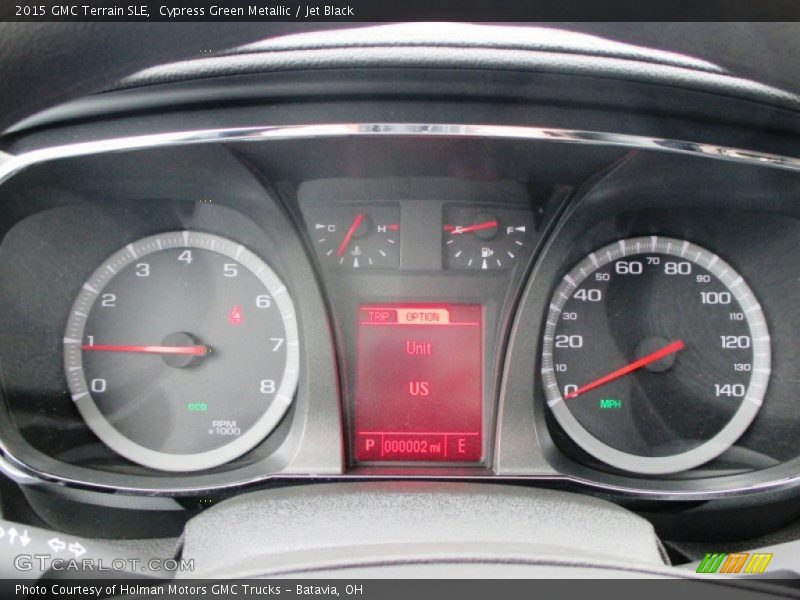 Cypress Green Metallic / Jet Black 2015 GMC Terrain SLE