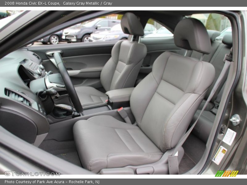 Galaxy Gray Metallic / Gray 2008 Honda Civic EX-L Coupe