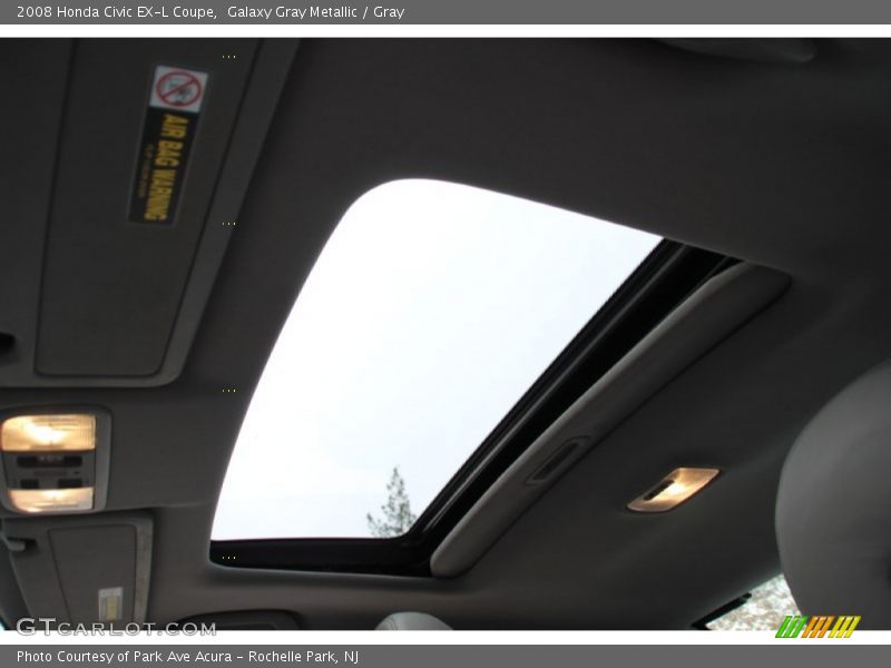 Galaxy Gray Metallic / Gray 2008 Honda Civic EX-L Coupe