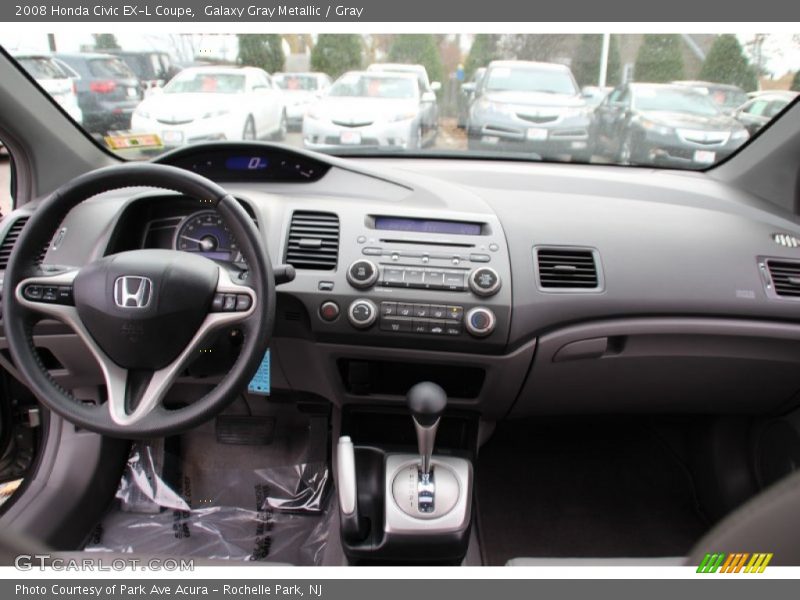 Galaxy Gray Metallic / Gray 2008 Honda Civic EX-L Coupe