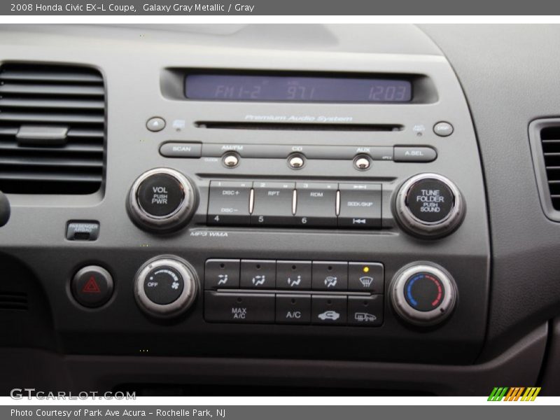 Galaxy Gray Metallic / Gray 2008 Honda Civic EX-L Coupe