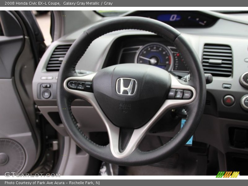 Galaxy Gray Metallic / Gray 2008 Honda Civic EX-L Coupe