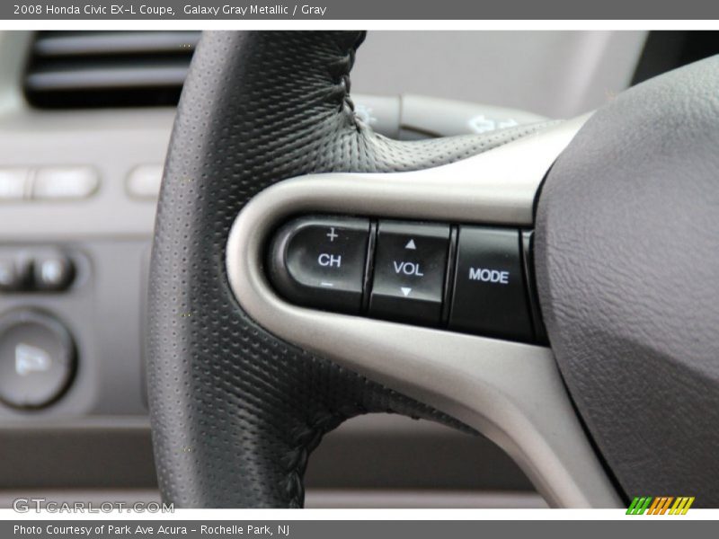 Galaxy Gray Metallic / Gray 2008 Honda Civic EX-L Coupe