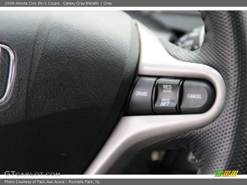 Galaxy Gray Metallic / Gray 2008 Honda Civic EX-L Coupe
