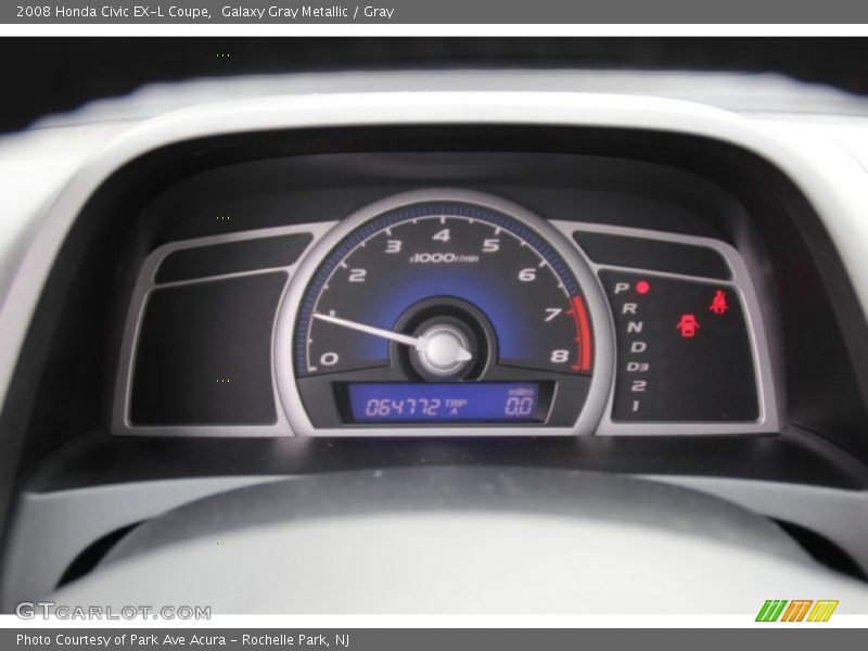 Galaxy Gray Metallic / Gray 2008 Honda Civic EX-L Coupe