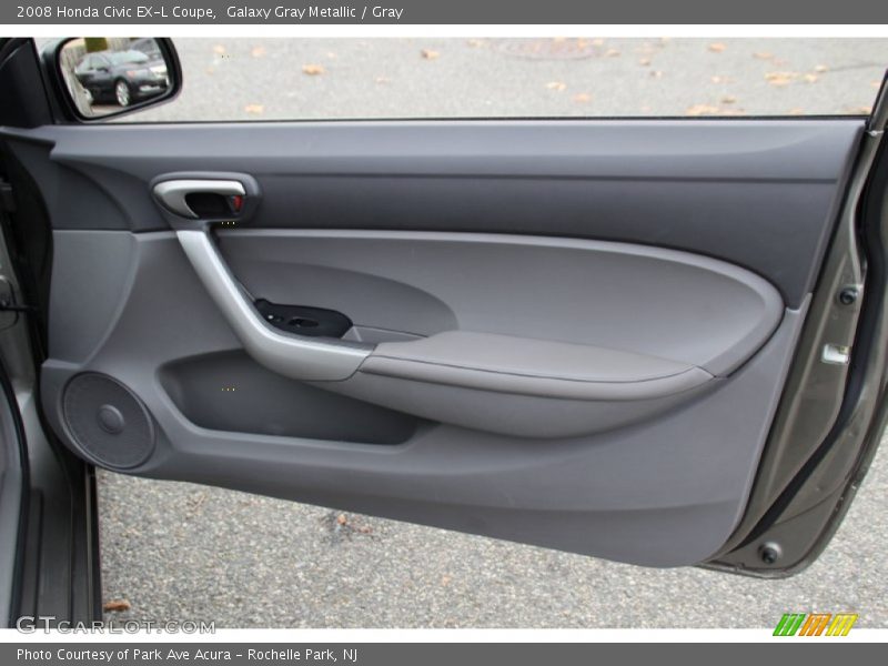 Galaxy Gray Metallic / Gray 2008 Honda Civic EX-L Coupe