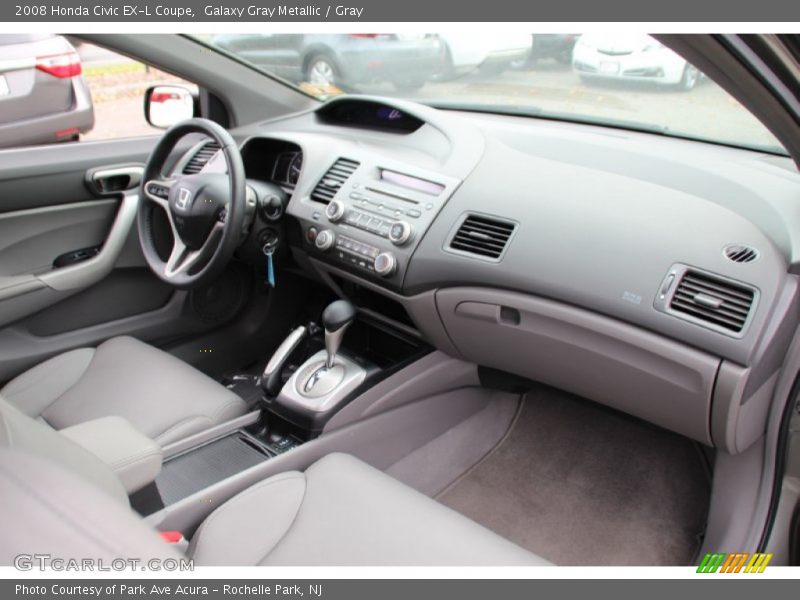 Galaxy Gray Metallic / Gray 2008 Honda Civic EX-L Coupe