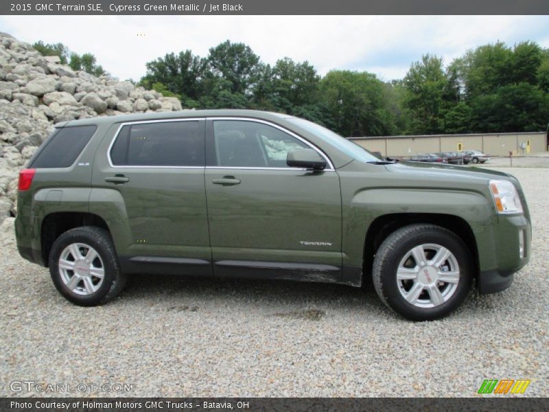 Cypress Green Metallic / Jet Black 2015 GMC Terrain SLE
