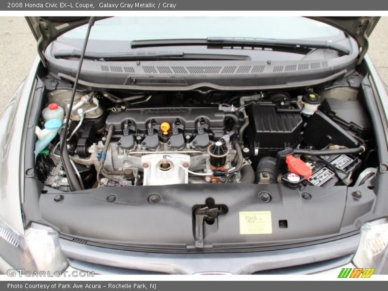 Galaxy Gray Metallic / Gray 2008 Honda Civic EX-L Coupe