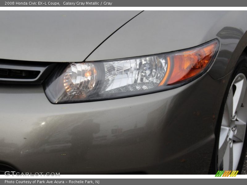 Galaxy Gray Metallic / Gray 2008 Honda Civic EX-L Coupe