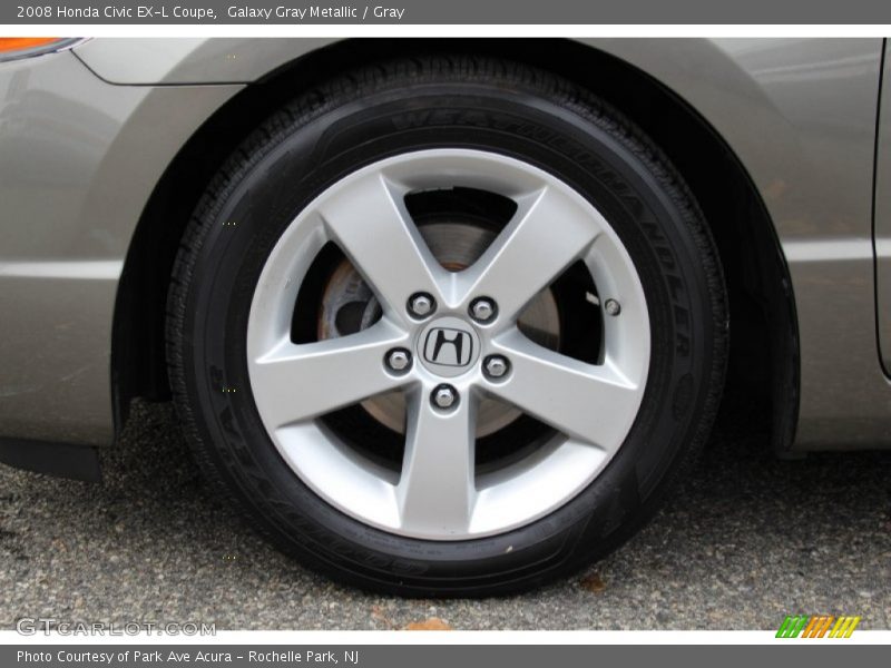 Galaxy Gray Metallic / Gray 2008 Honda Civic EX-L Coupe