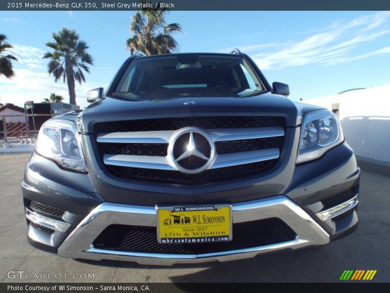 Steel Grey Metallic / Black 2015 Mercedes-Benz GLK 350