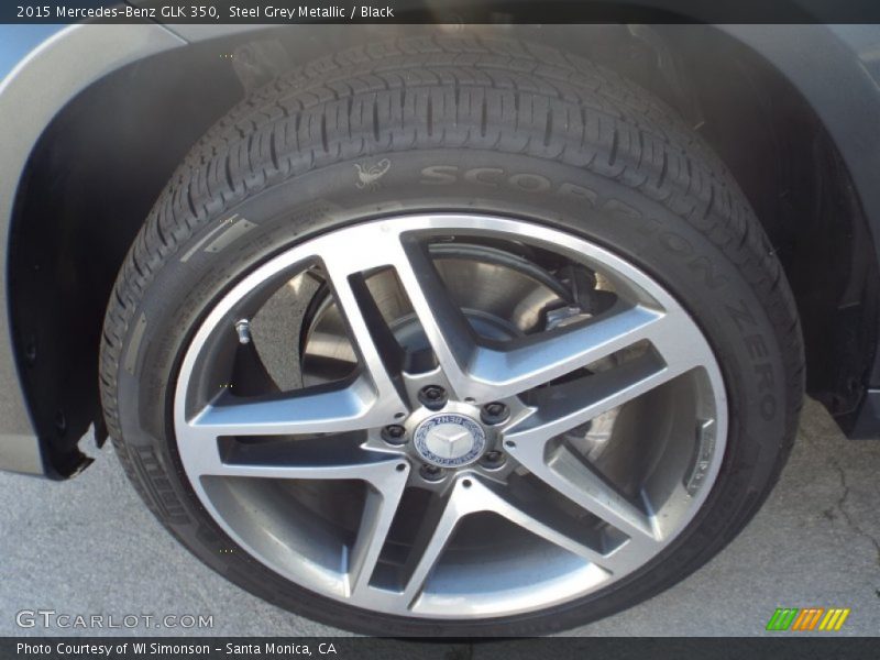 Steel Grey Metallic / Black 2015 Mercedes-Benz GLK 350