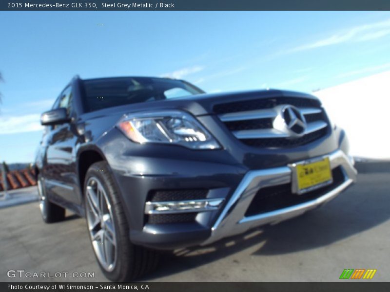 Steel Grey Metallic / Black 2015 Mercedes-Benz GLK 350