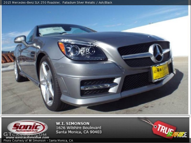 Palladium Silver Metallic / Ash/Black 2015 Mercedes-Benz SLK 250 Roadster