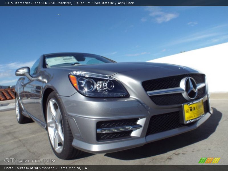 Palladium Silver Metallic / Ash/Black 2015 Mercedes-Benz SLK 250 Roadster