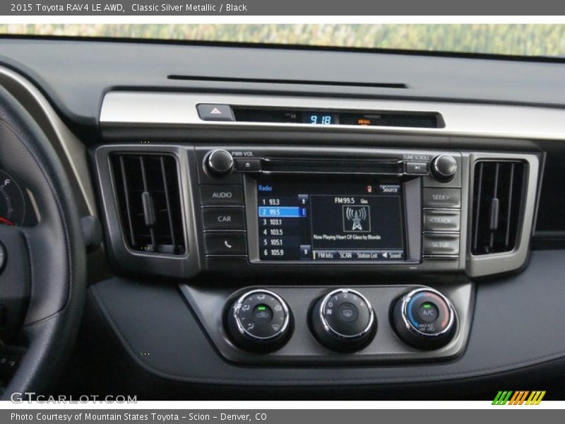 Classic Silver Metallic / Black 2015 Toyota RAV4 LE AWD