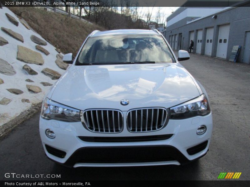 Alpine White / Sand Beige 2015 BMW X3 xDrive28i