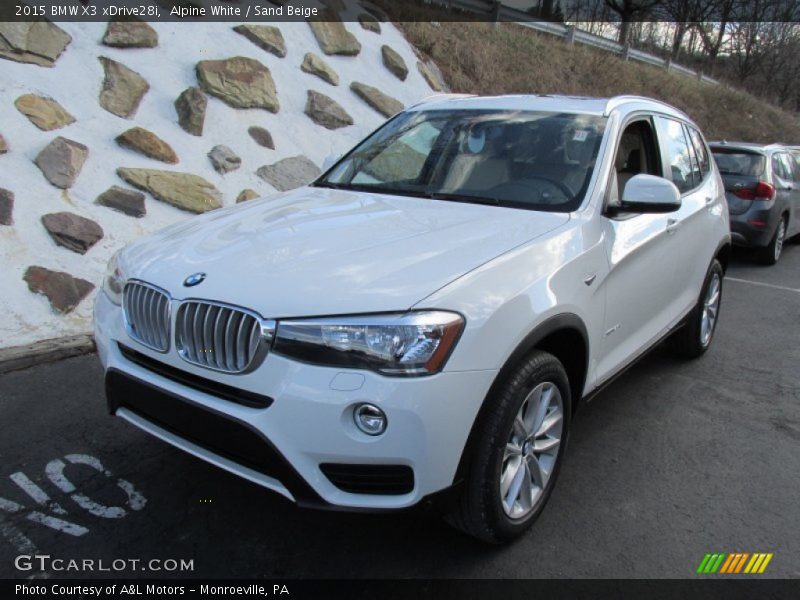 Alpine White / Sand Beige 2015 BMW X3 xDrive28i