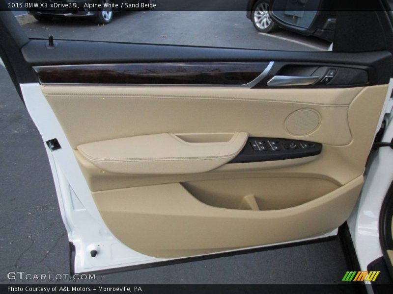 Alpine White / Sand Beige 2015 BMW X3 xDrive28i