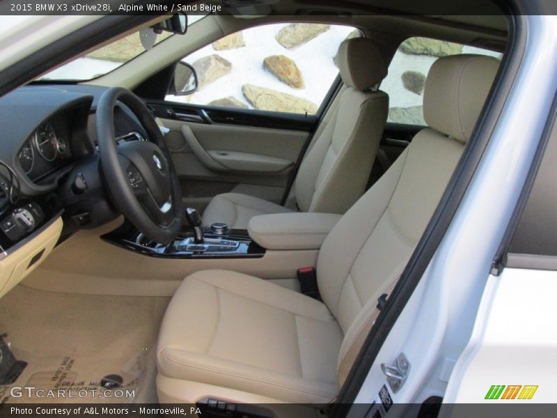 Alpine White / Sand Beige 2015 BMW X3 xDrive28i