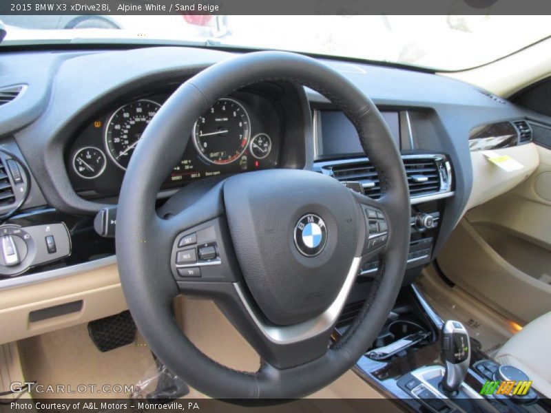 Alpine White / Sand Beige 2015 BMW X3 xDrive28i