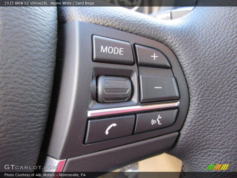 Alpine White / Sand Beige 2015 BMW X3 xDrive28i