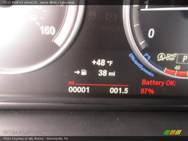 Alpine White / Sand Beige 2015 BMW X3 xDrive28i
