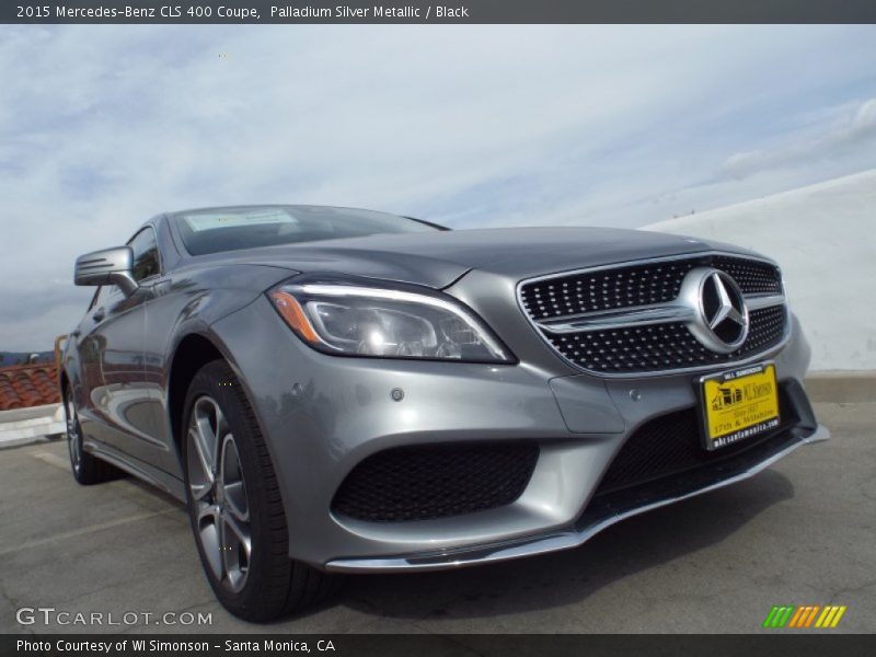 Palladium Silver Metallic / Black 2015 Mercedes-Benz CLS 400 Coupe