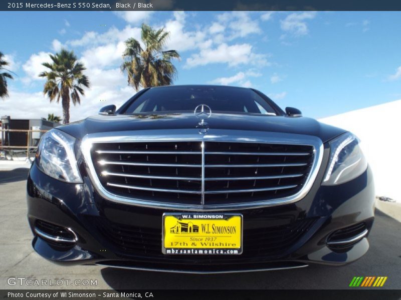 Black / Black 2015 Mercedes-Benz S 550 Sedan