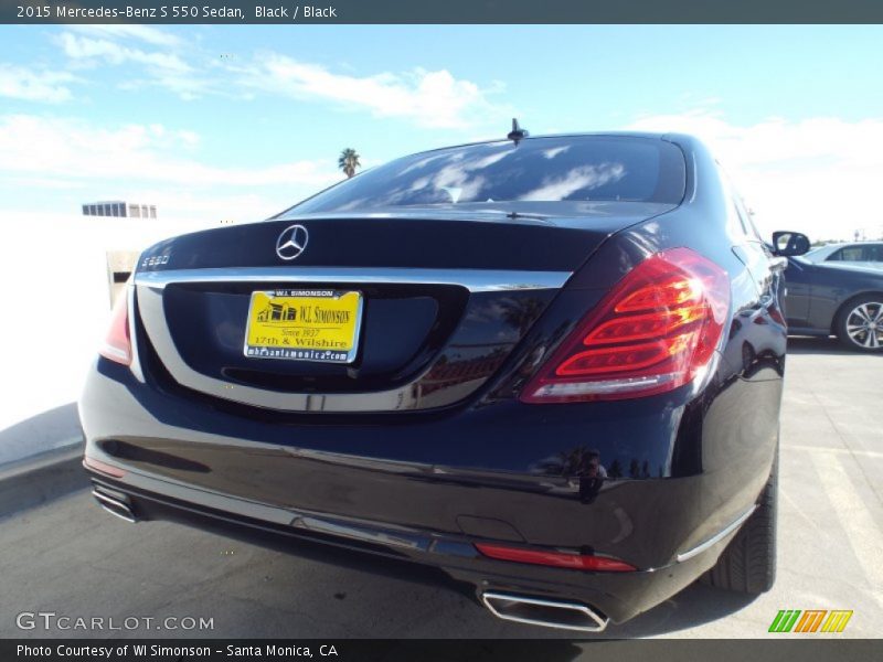 Black / Black 2015 Mercedes-Benz S 550 Sedan
