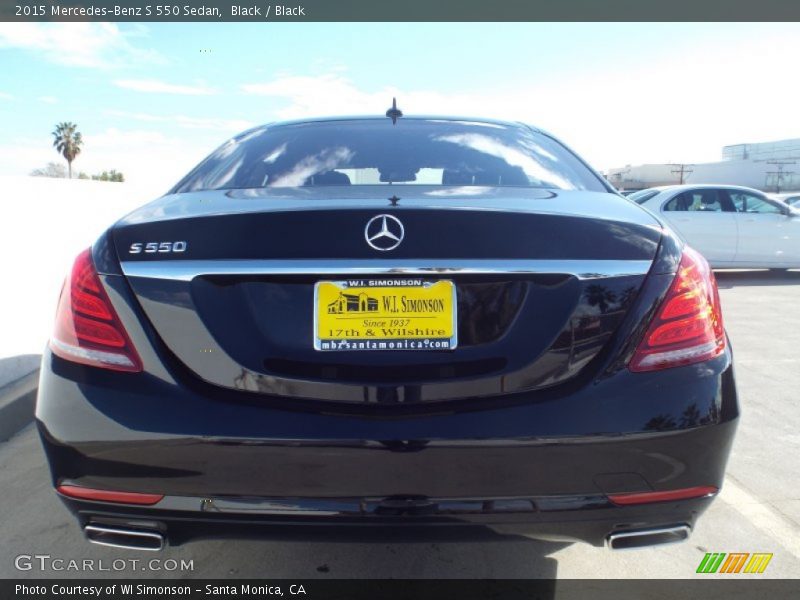 Black / Black 2015 Mercedes-Benz S 550 Sedan